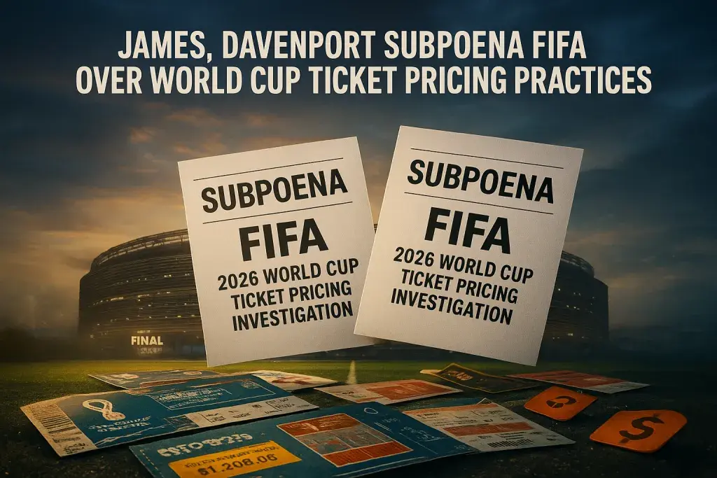 James, Davenport Subpoena FIFA Over World Cup Ticket Pricing Practices