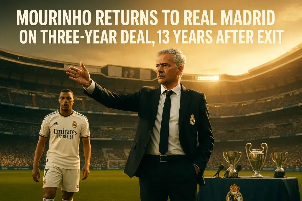 Mourinho Returns to Real Madrid on Three-Year Deal, 13 Years After Exit