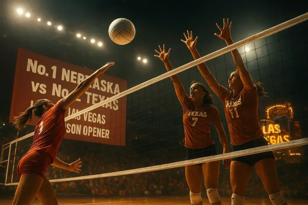 No. 1 Nebraska Faces No. 2 Texas In Las Vegas Season Opener