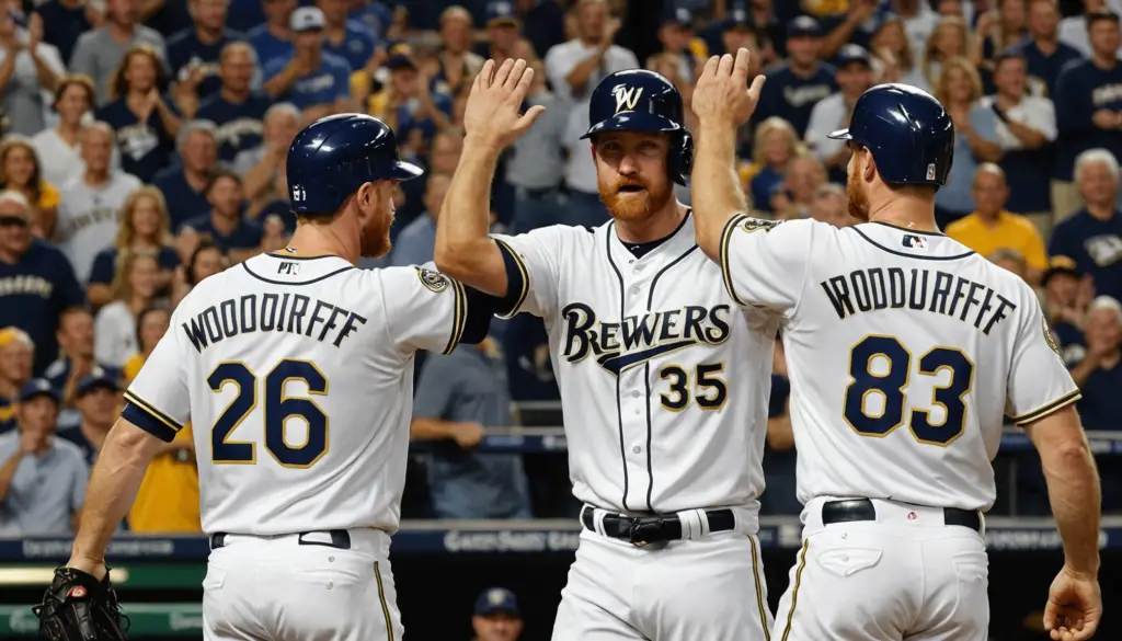 Woodruff Closes Out Brewers' Game 3 Win in Emotional Return