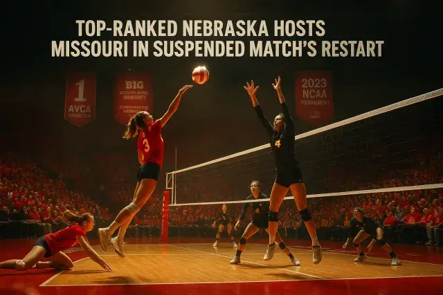 Top-Ranked Nebraska Hosts Missouri in Suspended Match's Restart