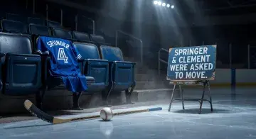 Toronto Blue Jays players George Springer and Ernie Clement asked to move seats at Maple Leafs game