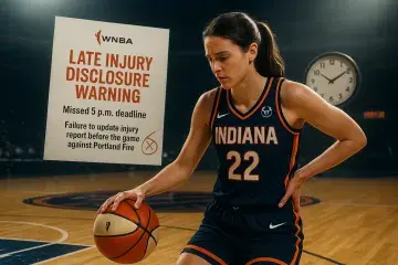 WNBA issues warning to Indiana Fever for late injury disclosure